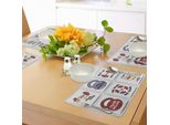 Tappetini Fitness Abakuhaus, Frasi Motivazionali In Stile Cartoon Moderno, Stile Caricaturale Push Yourself Fit, Tiscjdeco In Tessuto Resistente Al Lavaggio Per Sala Da Pranzo E Cucina, Nero Grigio Rosso