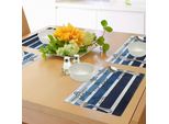 Tovagliette Abakuhaus A Forma Di Stella Marina, Design Ispirato All'ombreggiatura Con Bande Di Colori Vivaci E Tenui, Stelle Marine Disegnate A Mano, Cerchi, Tiscjdeco In Tessuto Resistente Al Lavaggio Per La Sala Da Pranzo E La Cucina, Multicolore