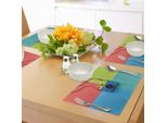 Tovagliette Abakuhaus Color Pastello, Stile Retrò, Macchina Fotografica Da Film Su Sfondo Colorato, Accessori Hippie Urbani, Decorazioni Da Tavola In Tessuto Resistente Al Lavaggio Per La Sala Da Pranzo E La Cucina, Multicolore