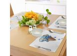 Tovagliette Abakuhaus Eis, Eis Con Stampa Grafica Ecologica Globe Planet Earth Flavour, Decorazione Da Tavola In Tessuto Resistente Al Lavaggio Per La Sala Da Pranzo E La Cucina, Color Caramello Pallido E Blu Violetto.