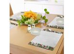 Tovagliette Natalizie Abakuhaus, Decorazioni Natalizie Con Punte Di Pino, Bacche Rosse, Tema Festivo, Decorazioni Da Tavola In Tessuto Resistente Al Lavaggio Per Sala Da Pranzo E Cucina, Verde Scuro E Rosso.