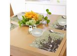 Abakuhaus Tovagliette Libelle, Fiori In Stile Retrò Con Effetti Sporchi In Un'immagine Artistica E Chiara Del Giardino, Tiscjdeco In Tessuto Resistente Al Colore Per La Sala Da Pranzo E La Cucina, Marrone Viola Kaki