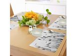 Abakuhaus Tovagliette Libelle, Campo Di Grano, Autunno, Agricoltura, Sfondo Naturale, Raccolto, Erbe Selvatiche, Tema Artistico, Tiscjdeco In Tessuto Resistente Al Lavaggio Per Sala Da Pranzo E Cucina, Bianco E Nero