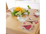 Abakuhaus Tovagliette Con Tacchi E Abiti, Boutique Parigina Abito Retrò Francese Scarpe Torre Eiffel, Tiscjdeco In Tessuto Resistente Al Lavaggio Per Sala Da Pranzo E Cucina, Salmone Marrone Scuro Rosa