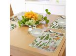 Abakuhaus Tovagliette Con Puzzle Di Parole, Stile Cartone Animato, Animali Della Fattoria, Tema Vita Di Campagna Felice, Numeri Quadrati, Decorazioni Da Tavola In Tessuto Resistente Ai Colori Per La Sala Da Pranzo E La Cucina, Multicolore