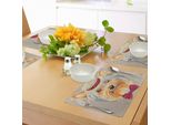 Tovagliette Abakuhaus Yorkie, Hipster Yorkie Con Grazioso Cappello Di Paglia E Papillon Gentleman Dog Disegnato A Mano, Tiscjdeco In Tessuto Resistente Al Lavaggio Per La Sala Da Pranzo E La Cucina, Multicolore Albicocca