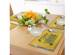 Tappetini Fitness Abakuhaus, Pompa Un Po' Di Ferro - Citazione In Cornice Vintage Pompa A Olio Icone Del Sollevamento Pesi, Tiscjdeco In Tessuto Resistente Al Colore Per La Sala Da Pranzo E La Cucina, Blu Benzina Calendula