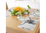 Tovagliette Abakuhaus Retro, Statua Antica Di Augusto, Stampa Vintage Raffigurante Un Antico Re Imperatore, Tessuto Lavabile, Decorazione Per Tavolo Da Pranzo E Da Cucina, Stampa Digitale, Bianco E Nero