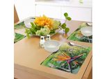 Tovagliette Abakuhaus Con Motivi Floreali, Immagine Ravvicinata Di Strelitzia Reginae, Fiore Uccello Del Paradiso, Isola Di Madeira, Portogallo, Tiscjdeco In Tessuto Resistente Al Lavaggio Per Sala Da Pranzo E Cucina, Multicolore