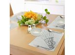 Abakuhaus Tovagliette Adventure, Adventure Chiama Uccelli Di Montagna Becco E Disegno Sun In Bianco E Nero, Tiscjdeco In Tessuto Resistente Al Colore Per La Sala Da Pranzo E La Cucina, Bianco Nero