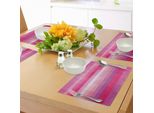 Tovagliette Abakuhaus Rosa, Arte Astratta Con Un Design Espressionista Moderno Dai Vivaci Toni Rosa, Tovagliette Decorative In Tessuto Resistente Al Lavaggio Per La Sala Da Pranzo E La Cucina, Rosa Secca Rosa Chiaro.