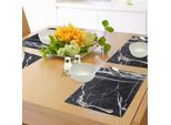 Tovagliette In Marmo Abakuhaus, Sporco Naturale, Pietra Preziosa, Marmorizzazione Nostalgica, Architettura, Cultura, Design, Tiscjdeco In Tessuto Resistente Al Colore Per La Sala Da Pranzo E La Cucina, Grigio Antracite Bianco
