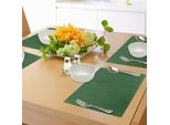 Tovagliette Natalizie Abakuhaus, Motivo A Pois Retrò Nei Colori Natalizi Noel Colors In Stile Tradizionale, Tiscjdeco In Tessuto Resistente Ai Colori Per La Sala Da Pranzo E La Cucina, Bianco E Verde
