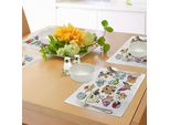 Tovagliette Abakuhaus Per Asilo Nido, Collezione Di Simpatici Animaletti Dei Cartoni Animati, Tema Infanzia, Tiscjdeco In Tessuto Resistente Ai Colori Per Sala Da Pranzo E Cucina, Multicolore