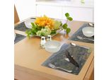 Tovagliette Abakuhaus Adler, Il Re Dei Cieli Che Vola Sopra Le Foreste E Le Montagne Simbolo Degli Stati Uniti, Tiscjdeco In Tessuto Resistente Ai Colori Per La Sala Da Pranzo E La Cucina, Marrone Scuro Bianco Verde