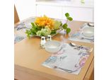Tovagliette Abakuhaus Libelle, Fiori Selvatici, Fiori Di Ibisco, Erbe Aromatiche, Felci, Design Artistico In Stile Botanico Antico, Tiscjdeco In Tessuto Resistente Ai Colori Per La Sala Da Pranzo E La Cucina, Multicolore