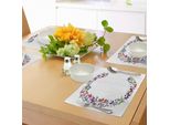 Abakuhaus Tovagliette Con La Lettera C, Tema Ispirato Alla Grazia Naturale Delle Farfalle Che Volano Insieme, Design Grazioso E Colorato, Decorazioni Da Tavola In Tessuto Resistente Al Lavaggio Per La Sala Da Pranzo E La Cucina, Multicolore