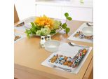 Abakuhaus Tovagliette Con La Lettera L, Basket, Calcio, Pallavolo, Tennis, Sportività, Lavoro Di Squadra, Motivazione, Tema Stampato, Tiscjdeco In Tessuto Resistente Al Lavaggio Per La Sala Da Pranzo E La Cucina, Multicolore