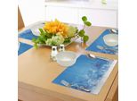 Tovagliette Invernali Abakuhaus, Note Invernali Ispirate Alla Musica E Illustrazioni Stagionali Con Fiocchi Di Neve, Decorazioni Da Tavola In Tessuto Resistente Al Lavaggio Per La Sala Da Pranzo E La Cucina, Bianco, Lilla, Blu