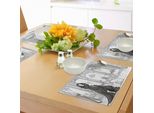 Abakuhaus Tovagliette Per Camera Dei Ragazzi, Donna Sexy In Abito Vittoriano Con Cane, Illustrazione Barocca, Tiscjdeco In Tessuto Resistente Ai Colori Per Sala Da Pranzo E Cucina, Grigio Scuro E Bianco
