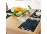 Tovagliette Abakuhaus Grunge, Disegnate A Mano Con Motivi Spaziali E Cosmici, Frecce E Triangoli, Motivi Aztechi Vintage, Tiscjdeco In Tessuto Resistente Al Lavaggio Per La Sala Da Pranzo E La Cucina, Multicolore