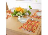 Tovagliette Abakuhaus Arancioni, Petali Di Gerbera In Stile Grafico, Vivace Design Estivo Naturale, Decorazioni Da Tavola In Tessuto Resistente Al Lavaggio Per La Sala Da Pranzo E La Cucina, Rosso Scarlatto, Arancione, Giallo