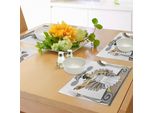 Abakuhaus Tovagliette Per Feste In Toga, Donna Greca Con Anfore In Stile Classico Variante Colorata, Tiscjdeco In Tessuto Resistente Al Lavaggio Per La Sala Da Pranzo E La Cucina, Marrone Chiaro Nero Grigio