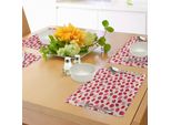 Tovagliette Abakuhaus Kuss, Vivaci Labbra Colorate Sexy, Magia, Moda, Cosmetici, Tema Ragazze, Decorazioni Per La Tavola In Tessuto Resistente Ai Colori Per La Sala Da Pranzo E La Cucina, Rosa Pesca, Rosa Cipria, Rosso Rosa.