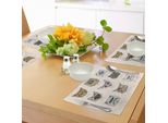 Tovagliette Abakuhaus Indie, Vari Ritratti Di Gatti In Stile Scarabocchiato, Simpatici E Divertenti Gattini, Decorazioni Da Tavola In Tessuto Resistente Al Lavaggio Per La Sala Da Pranzo E La Cucina, Beige Taupe Tan.