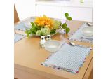 Abakuhaus Tovagliette Didattiche, Diagramma Con Numeri Blu Su Sfondo Colorato A Stelle Calcolo Matematico, Tiscjdeco In Tessuto Resistente Ai Colori Per La Sala Da Pranzo E La Cucina, Multicolore