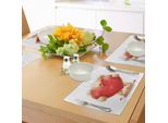 Tovagliette Abakuhaus Orso, Ispirate A San Valentino, Con Un Dolce Orsacchiotto Che Tiene Un Grande Cuore Rosso Amore Romantico, Decorazioni Da Tavola In Tessuto Resistente Ai Colori Per La Sala Da Pranzo E La Cucina, Marrone Sabbia Rosso