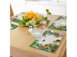 Tovagliette Per Asilo Abakuhaus, Felici Farfalline Insetti Insetti Fumetto Bruchi Libellule Ragnatele, Tiscjdeco In Tessuto Resistente Al Colore Per La Sala Da Pranzo E La Cucina, Multicolore