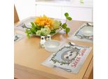 Tovagliette Abakuhaus Con Tema "Pigro"", Animale Esotico In Cornice Floreale, Sorriso Pigro, Simpatico Ritratto Di Mammifero, Stampa Digitale Su Tessuto Lavabile, Decorazione Da Tavola Per Cucina, Verde Oliva, Rosa, Blu."