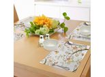 Abakuhaus Tovagliette Autunnali, Fauna Nella Stagione Autunnale Fiori E Farfalle Immagine Calda, Decorazione Da Tavola In Tessuto Resistente Al Lavaggio Per La Sala Da Pranzo E La Cucina, Verde Chiaro Arancione Nero