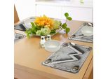 Abakuhaus Tovagliette Con Lettere, Lettere Maiuscole W Bulloni Viti Industrial Artful Immagine Simbolica Iniziali Tiscjdeco In Tessuto Resistente Al Colore Per La Sala Da Pranzo E La Cucina, Grigio Chiaro Seppia