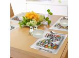 Abakuhaus Tovagliette Con La Lettera N, Attrezzatura Sportiva Calcio Pallavolo Tennis Palla Capitale N Simbolo Alfabeto Design, Tiscjdeco In Tessuto Resistente Al Lavaggio Per La Sala Da Pranzo E La Cucina, Multicolore