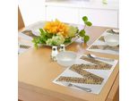 Abakuhaus Tovagliette Con Lettere, Stile Steampunk, Simboli Abc Automatizzati Maiuscoli, Stampa Con Struttura A Ingranaggi, Tiscjdeco In Tessuto Resistente Al Colore Per La Sala Da Pranzo E La Cucina, Marrone Sabbia