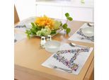 Abakuhaus Tovagliette Con Lettere, La Prima Lettera Dell'alfabeto A Forma Di Farfalla Natur Abc Multicolore, Tiscjdeco In Tessuto Resistente Al Lavaggio Per La Sala Da Pranzo E La Cucina, Multicolore