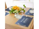 Abakuhaus Tovagliette Motivazionali, Parole Sagge Sull'imparare Dai Propri Errori Con Design Vintage Hipster, Tiscjdeco In Tessuto Resistente Al Colore Per La Sala Da Pranzo E La Cucina, Bianco, Marrone Umbra, Blu