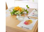 Abakuhaus Tovagliette Motivazionali, Messaggio Ottimista, Sfondo Con Spruzzi Di Colore, Arte Tipografica, Oggi è Il Giorno Giusto, Tiscjdeco In Tessuto Resistente Ai Colori Per La Sala Da Pranzo E La Cucina, Multicolore