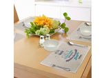 Abakuhaus Tovagliette Motivazionali, Cornici Retrò Con Frasi Di Saggezza Sulla Leadership E Il Successo, Decorazioni Da Tavola In Tessuto Resistente Al Lavaggio Per La Sala Da Pranzo E La Cucina, Turchese, Melanzana, Avorio