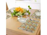 Tovagliette Per Bambini Abakuhaus, Tanti Personaggi Divertenti Con Facce Simpatiche E Buffette, Doodle Teddy Crowd, Tiscjdeco In Tessuto Resistente Ai Colori Per La Sala Da Pranzo E La Cucina, Multicolore