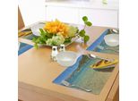Abakuhaus Lake Tahoe Tovagliette, Sport Estremi In Località Selvagge Sul Lago Attività Panoramiche, Tiscjdeco In Tessuto Resistente Ai Colori Per La Sala Da Pranzo E La Cucina, Verde Lime Turchese Azzurro Cielo