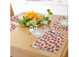 Tovagliette Abakuhaus Con Motivi Di Frutta, Fragole Crescita Vivace Piante Vitamine Dieta Biologica Immagine Rinfrescante, Decorazioni Da Tavola In Tessuto Resistente Al Lavaggio Per La Sala Da Pranzo E La Cucina, Verde Oliva Grigio Bianco Rosso