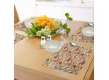 Abakuhaus Tovagliette In Sorbo, Motivo Misto A Tema Autunnale Con Foglie Autunnali Di Acero, Betulla E Quercia E Bacche Di Sorbo, Decorazioni Da Tavola In Tessuto Resistente Al Lavaggio Per La Sala Da Pranzo E La Cucina, Multicolore