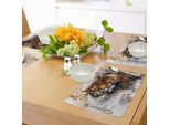 Tovagliette Abakuhaus Tiger, Animale Selvatico Che Guarda Dritto Negli Occhi Chi Lo Osserva, La Panthera Tigris Che Fissa Lo Sguardo, Tiscjdeco In Tessuto Resistente Al Lavaggio Per La Sala Da Pranzo E La Cucina, Multicolore