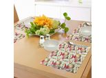 Tovagliette Abakuhaus Con Mele, Mele Mcintosh Biologiche Tagliate A Metà E In Quarti Gourmet Food Healthy Life, Decorazioni Per La Tavola In Tessuto Resistente Al Lavaggio Per La Sala Da Pranzo E La Cucina, Verde Reseda, Avorio, Rosso