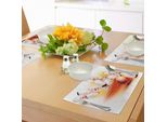 Abakuhaus Tovagliette Da Bowling, Palla Rossa E Birilli Che Cadono Hit Speed Movement Throw And Strike, Tiscjdeco In Tessuto Resistente Al Lavaggio Per La Sala Da Pranzo E La Cucina, Giallo Bianco Rosso