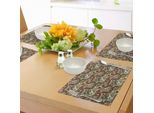 Tovagliette Abakuhaus Paisley, Motivo Persiano A Goccia Con Motivo Tipp Ricurvo In Un Colorato Motivo Orientale, Tovaglietta Decorativa In Tessuto Resistente Al Lavaggio Per La Sala Da Pranzo E La Cucina, Multicolore