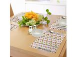 Tovagliette Abakuhaus Eis, Motivo Artistico Acquerellato Con Diversi Prodotti Choc Ice Freshness Enjoyment, Tiscjdeco In Tessuto Resistente Al Lavaggio Per La Sala Da Pranzo E La Cucina, Multicolore